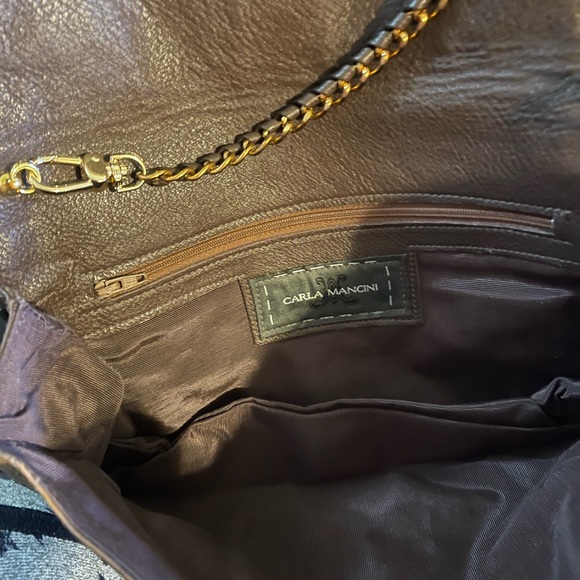 VTG CARLA MANCINI STUNNING LEATHER LUXURY BOUTIQUE BAG NWOT- - Picture 13 of 16